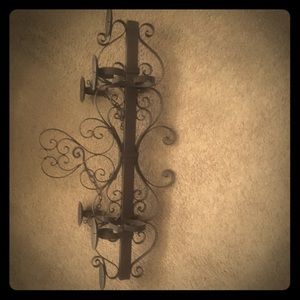 Wrought Iron Hanging Candle Holder